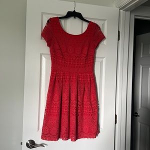 Dressbarn dark coral dress